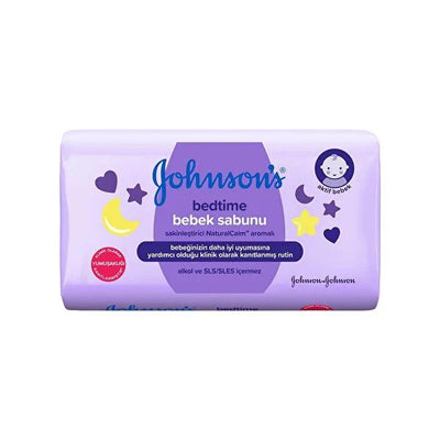 Johnson's Baby Bedtime Soap 100g - Gentle, Tear-Free & Alcohol-Free for Sensitive Skin, Relaxing NaturalCalm Essences fo