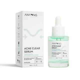 Anyong Acne Clear Serum - Natural Acne Treatment with Centella Asiatica & Azelaic Acid Anyong Acne Clear Serum - Natural Acne Treatment Acne Treatment Serum, Centella Asiatica Extract, Azelaic Acid Skincare, Natural Acne Treatment, Pre+Postbiotics Skincare, acne prone skin, natural skincare, anti acne serum, skincare products, acne reduction, skin hydration