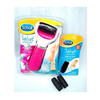 Scholl Velvet Smooth Foot File Pink + Two Spare Heads