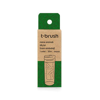 T-Brush Natural Mint Dental Floss: Vegan, Biodegradable, & Plastic-Free in Refillable Glass - Eco-Friendly, Sustainable Oral Care T-Brush Natural Dental Floss: Vegan, Plastic-Free - Eco Oral Care dental floss, natural dental floss, vegan dental floss, biodegradable dental floss, plastic-free dental floss, refillable dental floss, mint flavored dental floss, eco-friendly dental floss, sustainable dental floss, zero waste dental floss, oral hygiene, dental care, plastic free, vegan, mint, eco friendly, sustai