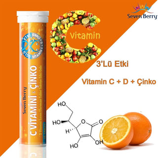 Seven Berry Vitamin C & Zinc 15 Effervescent Tablets