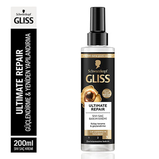 Gliss Ultimate Repair: Keratin Hair Repair Treatment & Heat Protectant Spray for Damaged, Dry Hair - Detangler & Split End Repair Gliss Ultimate Repair: Hair Repair, Heat Protectant | Radiant Hair hair repair treatment, damaged hair serum, heat protectant spray, hair detangler, keratin hair treatment, black pearl hair essence, dry hair repair, split end repair, hair treatment, damaged hair, dry hair, heat protection, detangling, keratin, black pearl, shine, radiance, hair care, hair health, hair styling, wo