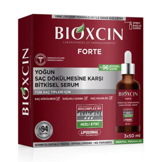 Bioxcin Forte Hair Serum - Anti Hair Loss Treatment for Intense Hair Loss, 3x50ml
