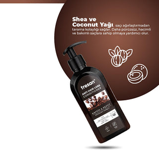 Tresan Anti-Hair Loss Hair Care Cream with Caffeine & Peptide - Nourishing, Strengthening, and Promoting Hair Growth Tresan Hair Care Cream - Anti-Hair Loss with Caffeine & Peptide Hair care cream, Anti-hair loss, Caffeine and Peptide hair treatment, Nourishing hair cream, Shea and Coconut Oil hair care, Hair growth support, Hair nourishment, Hair strengthening, Daily hair care, Natural hair care ingredients