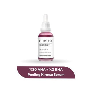 ludita exfoliating face peeling serum, ludita serum red peeling facial treatment Ludita Exfoliating Face Peeling Serum - Red Serum | 30 ml Ludita Exfoliating Face Peeling Serum 30 ml ludita, exfoliating-serum, face-peeling, skincare, aha-bha, cruelty-free, red-serum, skin-renewal, face-treatment, ai-generated