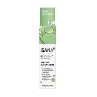 Isana Eye Cream with Peptide, Caffeine & Glycerin - Anti-Aging Eye Cream for Dark Circles, Puffiness & Fine Lines Isana Eye Cream - Anti-Aging Solution for Dark Circles & Puffiness Eye Cream, Anti-aging eye cream, Peptide eye cream, Caffeine eye cream, Glycerin eye cream, Dark Circle Treatment, Puffiness Reduction, Fine Line Reduction, Skincare, Anti-aging skincare, Eye Care, Cosmetic, Beauty Product, Skincare Routine, Gift for Her