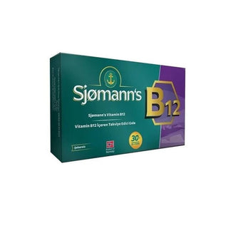 Sjomann's Vitamin B12 1000 mcg 30 Chewable Gel Form