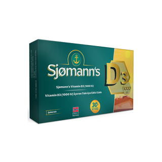 Sjomann's Vitamin D3 1000 IU Chewable Gel Form