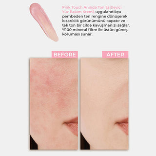 Sinoz Pink Touch SPF50+ Tone-Up Sunscreen: Color Correcting, Redness Reducing, and Brightening Mineral Facial Sunscreen with Hyaluronic Acid - 1.69 fl oz Sinoz Pink Touch SPF50 Sunscreen: Tone-Up & Color Correcting pink sunscreen, tone-up sunscreen, color correcting sunscreen, SPF50 sunscreen for face, sunscreen for redness, sunscreen for sensitive skin, brightening sunscreen, mineral sunscreen, facial sunscreen, sun protection, redness reduction, even skin tone, hyaluronic acid, niacinamide, bright oleoact