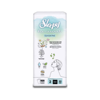 Sleepy Bio Natural Daily Pad 12 Long 32 Pieces