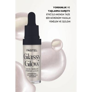 Pastel Glassy Glow Illuminating Skin Care Serum - Anti-Aging, Vegan, Cruelty-Free - 0.49 fl oz Pastel Glassy Glow Serum - Anti-Aging, Vegan, 0.49 fl oz Skin care serum, Anti-aging serum, Vegan skin care, Cruelty-free cosmetics, Hyaluronic Acid serum, Illuminating serum, Glow serum, Vegan skincare, Cruelty-free skincare, Paraben-free, Gluten-free, Sensitive skin friendly, Ethical skincare, Skincare for tired skin, Hydrating serum, Radiant skin, Youthful appearance, Skincare routine, Morning skincare, Evening
