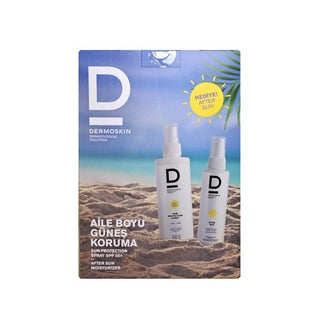 Dermoskin SPF50+ Sun Protection Spray & After Sun Care Set: UVA/UVB Protection, Water Resistant, Vitamin E & F for Sensitive Skin - 200ml + 100ml Dermoskin SPF50+ Sunscreen: UVA/UVB Protection for Sensitive Skin sun protection spray, SPF50+ sunscreen, water resistant sunscreen, paraben free sunscreen, sensitive skin sunscreen, after sun care, family sunscreen, UVA UVB protection, sunscreen with vitamin E, sunscreen with vitamin F, sun protection, sunscreen, SPF50, water resistant, paraben free, sensitive sk