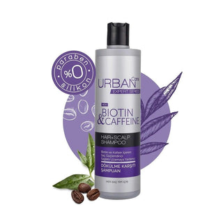 urban-care-biotin-caffeine-shampoo, shampoo-bottle-view, shampoo-lathering-on-hair Urban Care Biotin & Caffeine Shampoo - Strengthens Weak Hair | 350 ml Urban Care Biotin & Caffeine Shampoo 350ml urban-care, biotin-shampoo, caffeine-shampoo, hair-loss solution, dandruff-control, weak-hair-treatment, daily-hair-care, scalp-health, hair-care-products, ai-generated