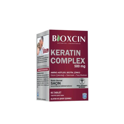Bioxcin Keratin Complex: Advanced Hair Growth Tablets - Support Stronger, Healthier Hair & Nails with Hydrolyzed Keratin