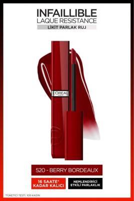 L'Oreal Paris Infallible Liquid Lipstick - 520 Berry Bordeaux: Long Lasting, Intense Color, Glossy Finish Liquid Lipstick L'Oreal Berry Liquid Lipstick: Long Lasting, Glossy Finish liquid lipstick, glossy lipstick, long lasting lipstick, berry bordeaux lipstick, intense color lipstick, bright lipstick, makeup for lips, lipstick, lip color, lip gloss, bordeaux lipstick, berry lipstick, long-wear lipstick, smudge-proof lipstick, kiss-proof lipstick, makeup, cosmetics, beauty, beauty products, sophisticated ma