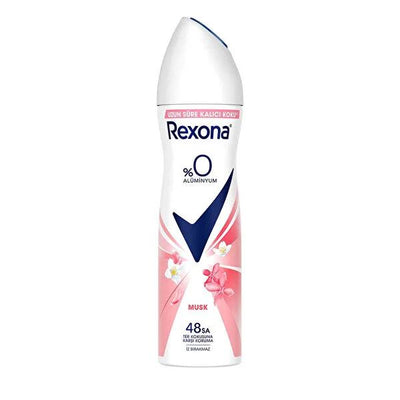 Rexona Musk Aluminum-Free Deodorant Spray for Women - 48-Hour Protection, Dermatologically Tested, Women's Fragrance
