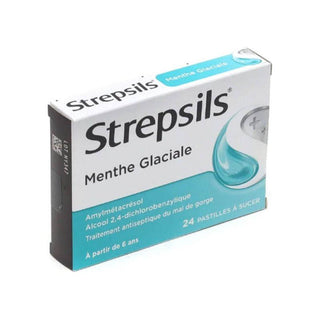 Strepsils Menthol 24 Pastil Throat Lozenges for Sore Throat Relief - Strepsils