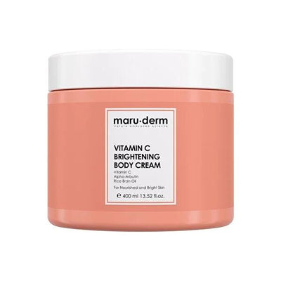 Maruderm Vitamin C Brightening Body Cream 400ml - Moisturizing & Illuminating for All Skin Types