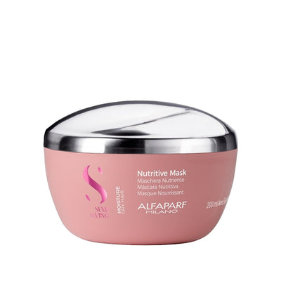 Alfaparf Semi Di Lino Moisture Nutritive Mask - 200ml Hydrating Hair Mask for Dry Hair