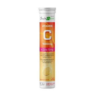 Vitamin C 1000 mg in water +Zinc 5 mg 20 Effervescent Tablets