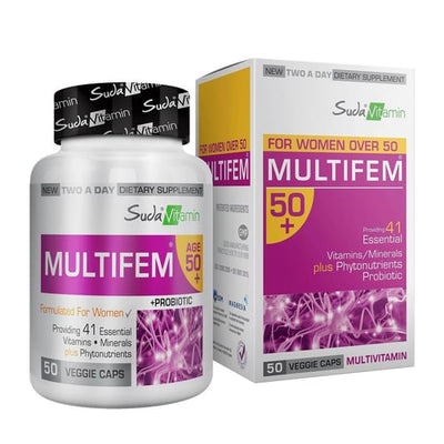 Suda Vitamin Water Vitamin Multifem 50+ Multivitamin 50 Capsules