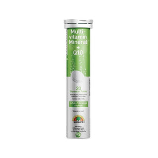 Sunlife Multi-Vitamin + Mineral + Q10 20 Effervescent Tablets