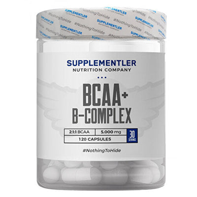 Supplementler.com Supplements.com BCAA+ B-Complex 120 Capsules