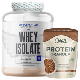 Supplementler.com Isolate Protein 2000 Gr + Clean Powders Protein Granola Combination
