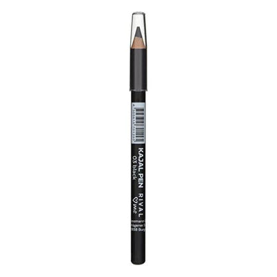 Rival Loves Me Soft Kajal Eyeliner Pencil - Black, Smooth, Easy to Apply, Compact & Travel-Friendly - No:03