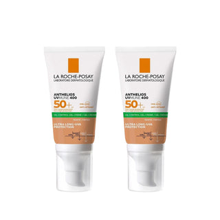 La Roche Posay Anthelios UVmune400 SPF 50+ Oil Control Tinted Sunscreen Cream - 50 ml, Pack of 2 La Roche Posay UVmune400 SPF 50+ Tinted Sunscreen - Oil Control La Roche Posay Anthelios, SPF 50+ sunscreen, Oil control sunscreen, Tinted sunscreen, UVmune400 technology, Sunscreen for oily skin, Sun protection, Oil control, Tinted cosmetic, UV protection, Skincare, Beauty, Sunscreen cream, La Roche Posay, Cosmetic sunscreen