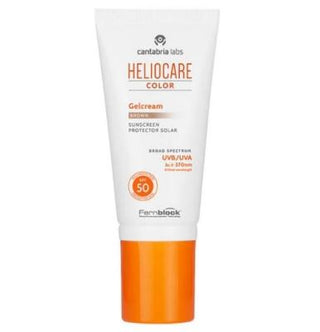 Heliocare SPF 50 Color Gelcream Brown Sunscreen Cream - Antioxidant, Non-Comedogenic, Oil-Free