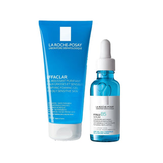 La Roche Posay Effaclar Gel Skincare Set - 200ml Facial Cleansing Gel & 30ml Hyalu B5 Serum for Acne-Prone Skin La Roche Posay Effaclar Gel & Hyalu B5 Serum Set for Acne-Prone Skin La Roche Posay Effaclar Gel, Facial Cleansing Gel, Hyalu B5 Serum, Skincare for Acne-Prone Skin, Hyaluronic Acid Serum, Skincare Product Set, Acne-Prone Skin Solutions, Gentle Cleansing, Hydrating Serum, Dermatologically Tested, Sensitive Skin Friendly, La Roche Posay, Effaclar Line, Skincare Routine Essentials