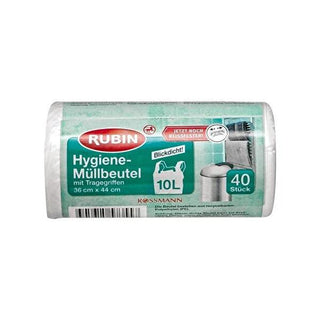 Rubin 10L Trash Bags with Handles - 36 x 44 cm, 40 Count - Eco-Friendly, Odor-Resistant Rubin 10L Trash Bags - Eco-Friendly & Odor-Resistant Trash bags, Rubin trash bags, 10 Litre trash bags, 36 x 44 cm trash bags, Recyclable trash bags, Eco-friendly trash bags, Odor-resistant trash bags, Kitchen trash bags, Household trash bags, Sustainable living products, Waste management solutions