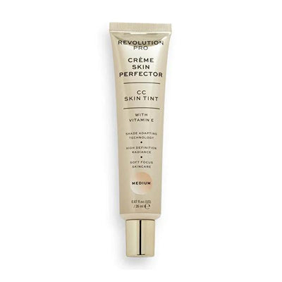 Revolution Pro CC Cream Skin Tint: Perfecting Medium for Natural, Light Coverage & Even Skin Tone - Vitamin E Infused, V