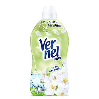 vernel-max-fresh-jasmine-fabric-softener-bottle, fabric-softener-use-instructions, fresh-jasmine-scent-laundry Vernel Max Fresh Jasmine Fabric Softener - Perfect Softness & Long-Lasting Freshness | 1440 ml Vernel Max Fresh Jasmine Fabric Softener - 1440 ml vernel, fabric-softener, jasmine-scent, laundry-care, softness, freshness, cleaning-products, laundry-essentials, ai-generated, home-care