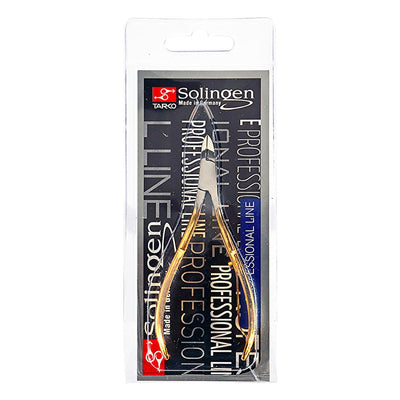 Solingen Professional Gold Cuticle Nipper - Precise Cuticle Remover, Nail Care Tool for Perfect Manicures at Home and Pr