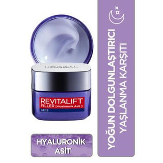 Loreal Paris Revitalift Filler Anti-Aging Night Cream with Hyaluronic Acid - Moisturizing, Wrinkle-Fighting 1.69 fl oz Loreal Paris Revitalift Filler Night Cream - Anti-Aging with Hyaluronic Acid Anti-Aging Night Cream, Hyaluronic Acid, Loreal Paris Revitalift Filler, Nighttime Skincare, Moisturizing Cream for Mature Skin, Skincare for Women, Skincare for Men, Anti-Aging Skincare, Wrinkle-Fighting Cream, Moisturizing Cream, Hydrating Night Cream, Skincare Routine, Mature Skin Solutions, Fine Lines and Wrink