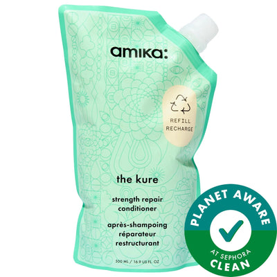 The Kure Strength Repair Conditioner by amika - Moisturizing, Strengthening, Vegan Hair Conditioner for Dry, Damaged Hai