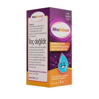 MiraBalance Probiyotik Damla 5 ml - Probiotic Supplement Drops for Kids (2-10 Years), Gut Health Support, Easy-to-Use Drops Probiotic Drops for Kids - MiraBalance 5ml probiotic drops for children, probiotic supplement, gut health for kids, probiotic microorganisms, dietary supplement for children, kids health, gut health support, easy-to-use probiotics, probiotics for kids aged 2-10, healthy digestion, balanced gut microbiome