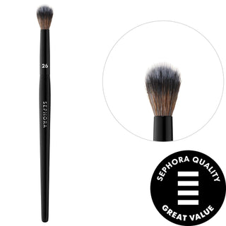 PRO Crease Brush #26 - Vegan Makeup Brush for Seamless Eyeshadow Blending & Contouring PRO Crease Brush #26 - Vegan Makeup Brush makeup brush, crease brush, vegan makeup brushes, eyeshadow blending brush, contouring brush, makeup tools, eye makeup, seamless blending, professional makeup, vegan cosmetics, cruelty-free, sustainable beauty, PRO Brush Collection