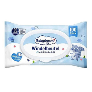 Babydream Diaper Trash Bags with Powder Scent - 100 Count, Portable & Hygienic Diaper Disposal Solution for Parents On-the-Go Babydream Diaper Trash Bags - 100 Count, Powder Scented baby diaper trash bags, diaper disposal bags, powder scented diaper bags, portable diaper disposal, baby hygiene products, diaper changing essentials, nursery organization, travel diaper bags, new parent gifts, parenting essentials