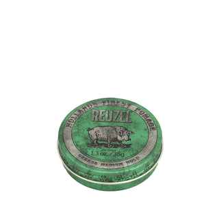 Reuzel Green Pomade Grease 35g - Strong Hold Hair Styling for Men Reuzel Green Pomade Grease - Strong Hold Hair Styling Reuzel Green Pomade, Hair styling products, Men's grooming, Strong hold pomade, Hair grease, Reuzel, Green Pomade Grease, Hair care, Men's hair products, Grooming essentials