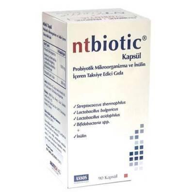 Assos Ntbiotic: Probiotic Supplement for Enhanced Gut & Digestive Health - Lactobacillus, Bifidobacteria & Inulin - 90 C