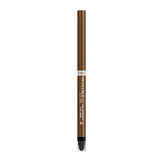 L'Oreal Paris Infaillible Bronzed Espresso Eyeliner: Long-Lasting, Smudge-Proof Gel Eyeliner for Smoky Eyes L'Oreal Infaillible Eyeliner: Long-Lasting, Smudge-Proof Color eyeliner, long-lasting eyeliner, smudge-proof eyeliner, waterproof eyeliner, Loreal eyeliner, automatic eyeliner, bronze eyeliner, brown eyeliner, smoky eye eyeliner, gel eyeliner, eye makeup, women's makeup, beauty, cosmetics, defining eyes, enhancing eyes, 36-hour wear, sweat resistant, smudge resistant, fine tip eyeliner, smudge applica