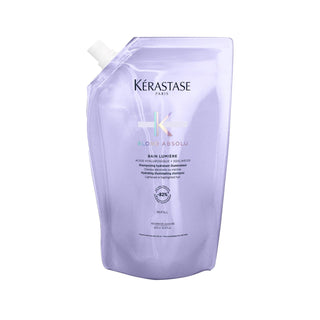 Kerastase Blond Absolu Bain Lumiere Shampoo Refill 500ml - Enhances Blonde Hair Brightness & Luminosity Kerastase Blond Absolu Bain Lumiere Shampoo - Brightens Blonde Hair Kerastase Blond Absolu, Bain Lumiere Shampoo, Blonde Hair Care, High-end Shampoo, Refill Shampoo, Blonde Hair Shampoo, Hair Brightness, Hair Luminosity, Sustainable Hair Care, Professional Hair Care, Blonde Hair Color Retention, Vibrant Hair Color