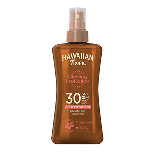 Hawaiian Tropic SPF 30 Dry Spray Sunscreen Oil: Glowing Protection, Vegan, Tropical Scent - UVA/UVB Broad Spectrum - 6.76 fl oz Hawaiian Tropic SPF 30 Dry Oil: Vegan Sunscreen - Tropical Scent Hawaiian Tropic sunscreen, SPF 30 dry oil, tanning oil with SPF, vegan sunscreen, reef safe sunscreen, tropical scented sunscreen, sunscreen with coconut oil, water resistant sunscreen, broad spectrum spf 30, bronzing sunscreen spray, sunscreen, sun protection, tropical scent, coconut oil, aloe vera, UVA protection, U
