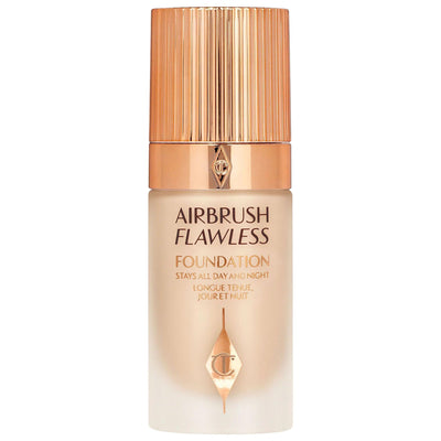 Charlotte Tilbury Airbrush Flawless Longwear Foundation: Full Coverage, Hydrating, Anti-Aging, Poreless Finish - Vegan &