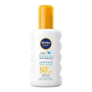 Nivea Children's Sunscreen Spray SPF50+ Water-Resistant - UVA Protection for Sensitive Skin Nivea Kids Sunscreen Spray SPF50+ - Waterproof UVA Protection children's sunscreen spray, SPF50+ sunscreen, water-resistant sunscreen, UVA protection for kids, pediatrician-approved sunscreen, sun protection for children, sensitive skin care, outdoor activities, beach essentials, kids' skincare