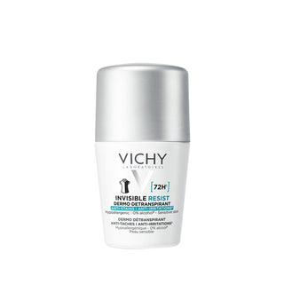 Vichy Invisible Resist Roll-on Deodorant for Women - 50ml, Non-Staining & Effective Vichy Invisible Resist Deodorant for Women Vichy Invisible Resist Roll-on Deodorant, Women's Deodorant, Roll-on Deodorant, Invisible Deodorant, Antiperspirant Deodorant for Women, Non-Staining Deodorant, Effective Deodorant, Dermatologically Tested, Women's Hygiene Products, Personal Care, Deodorant for Sensitive Skin