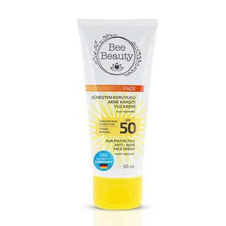 Bee Beauty Anti-Acne Sunscreen Face Cream with Matte Finish - 50ml, Dermatologically Tested, Water-Resistant Anti-Acne Sunscreen Face Cream - Bee Beauty anti-acne sunscreen, face cream with SPF, matte finish sunscreen, dermatologically tested face cream, water-resistant sunscreen, acne control, sun protection, skincare, beauty products, cosmetics, daily sun protection, makeup primer, non-comedogenic, lightweight moisturizer